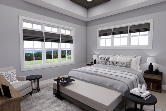 Interior - Master Bedroom 1 for Farmhouse House Plan #51-1231 - 3 bed, 2.5 bath