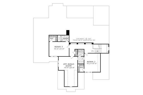 Floor Plan - Upper Floor for Craftsman House Plan #927-991 - 4 bed, 4 bath