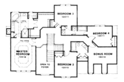Southern Style House Plan - 4 Beds 3.5 Baths 2968 Sq/Ft Plan #129-131 