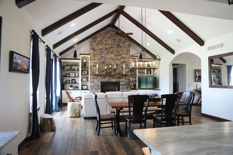 Architectural House Design - Interior - Family Room for Farmhouse House Plan #928-325 - 3 bed, 2.5 bath