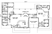 Mediterranean Style House Plan - 5 Beds 4 Baths 3766 Sq/Ft Plan #1-1026 