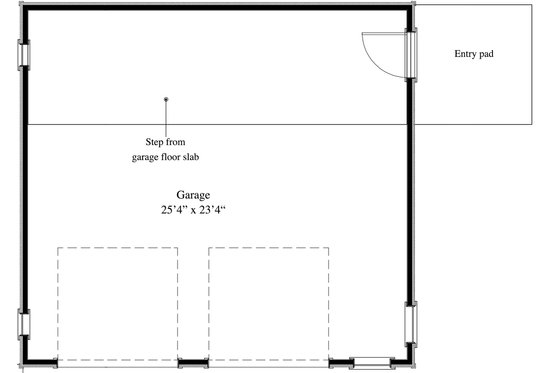 Floor Plan - Main Floor for Cottage House Plan #917-9, 0 bath