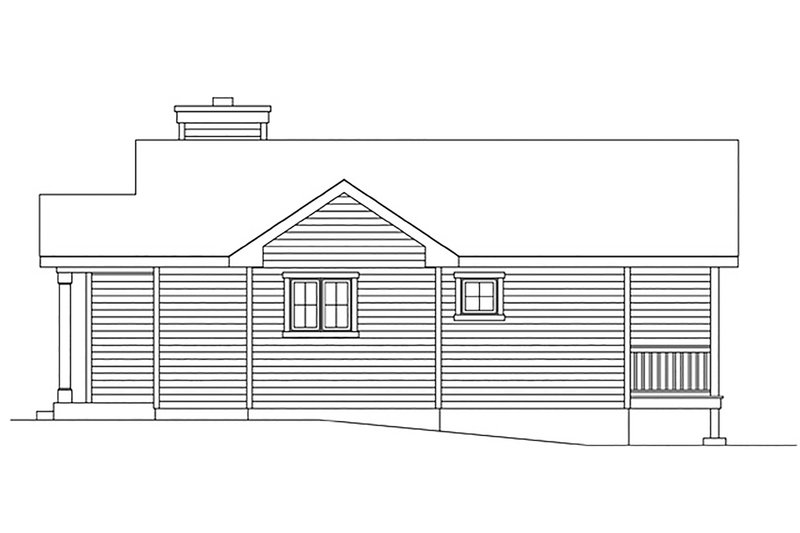 House Plan Design - Exterior - Other Elevation for Cottage House Plan #22-597 - 1 bed, 1 bath