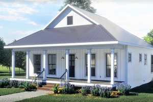 Exterior - Other Elevation for Traditional House Plan #44-223 - 2 bed, 1 bath