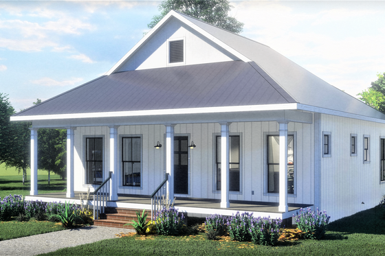 Exterior - Other Elevation for Traditional House Plan #44-223 - 2 bed, 1 bath