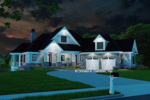 Exterior - Front Elevation 4 for Craftsman House Plan #929-1103 - 3 bed, 2.5 bath