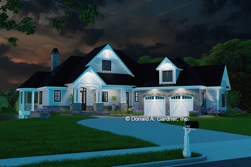 Architectural House Design - Exterior - Front Elevation 4 for Craftsman House Plan #929-1103 - 3 bed, 2.5 bath