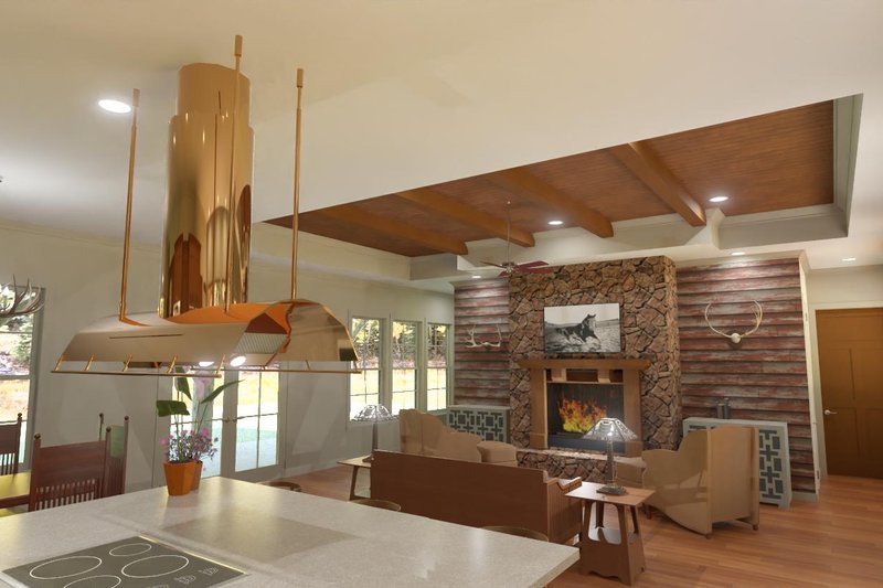 House Blueprint - Interior - Kitchen for Cabin House Plan #1126-15 - 3 bed, 3 bath