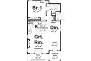 Modern Style House Plan - 1 Beds 1 Baths 858 Sq/Ft Plan #455-441 