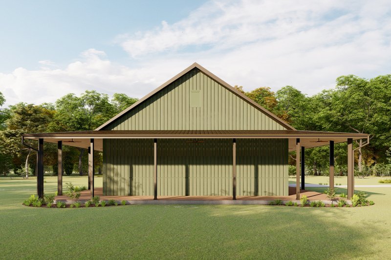 Architectural House Design - Exterior - Other Elevation 1 for Barndominium House Plan #1092-20 - 3 bed, 2 bath