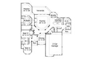 European Style House Plan - 3 Beds 2.5 Baths 2793 Sq/Ft Plan #411-406 