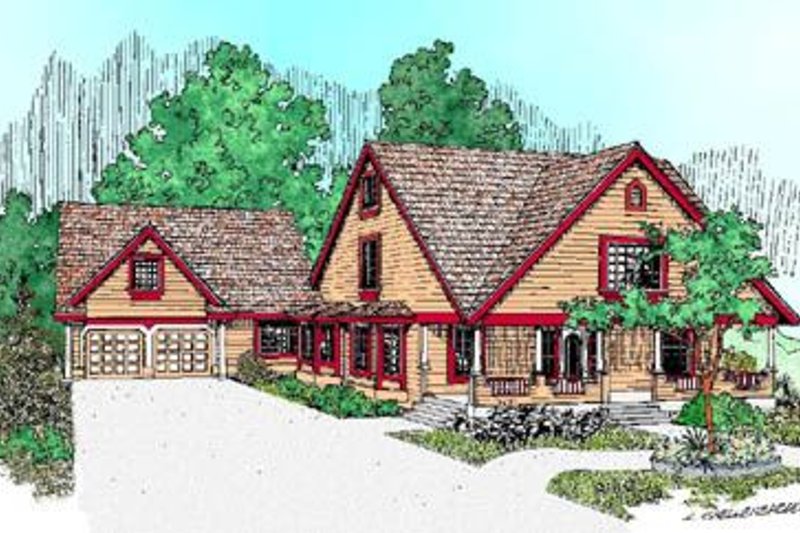 Dream House Plan - Bungalow Exterior - Front Elevation Plan #60-227