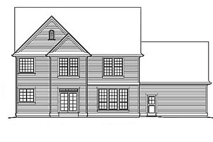 Exterior - Rear Elevation for Country House Plan #48-183 - 4 bed, 2.5 bath