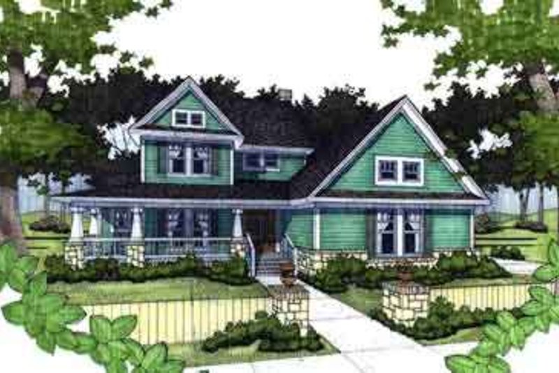 Home Plan - Country Exterior - Front Elevation Plan #120-142