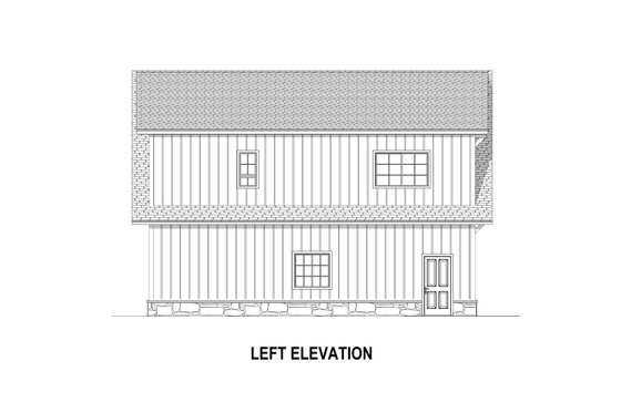 Exterior - Other Elevation 1 for Country House Plan #1084-17 - 1 bed, 1 bath