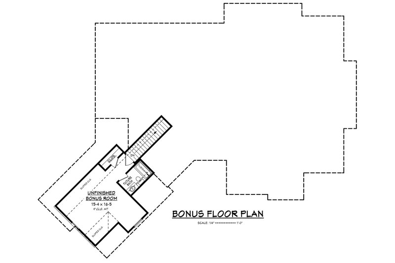 Architectural House Design - Floor Plan - Upper Floor for Farmhouse House Plan #430-166 - 3 bed, 2.5 bath