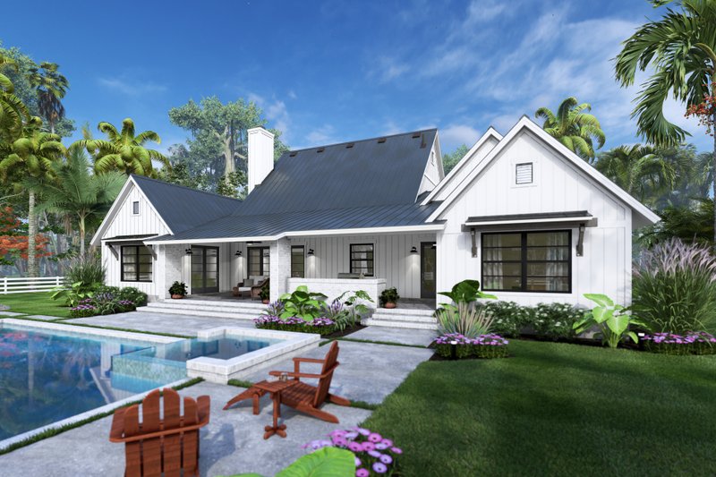 Dream House Plan - Exterior - Outdoor Living for Farmhouse House Plan #120-284 - 3 bed, 3.5 bath