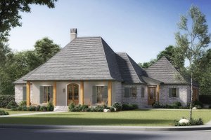 Home Plan - Southern Exterior - Front Elevation Plan #1074-21