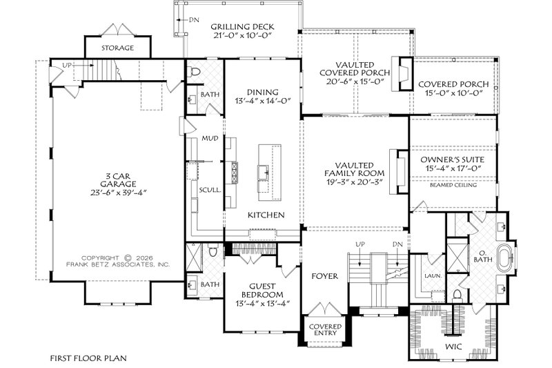 House Blueprint - Floor Plan - Main Floor for Traditional House Plan #927-1056 - 5 bed, 5.5 bath
