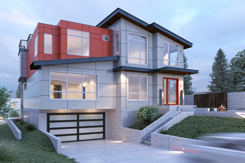House Plan Design - Contemporary Exterior - Front Elevation Plan #1066-35