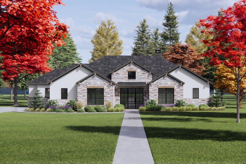 Home Plan - Mediterranean Exterior - Front Elevation Plan #1096-80