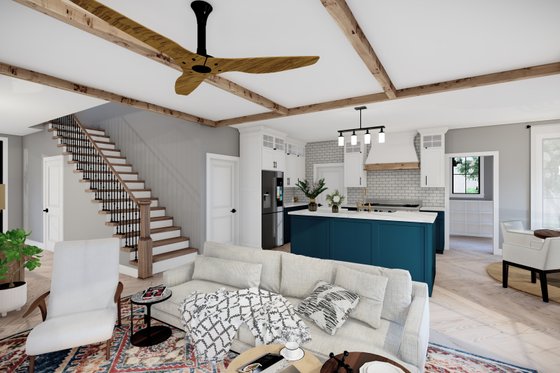 Interior - Family Room 2 for Farmhouse House Plan #1094-8 - 4 bed, 3.5 bath