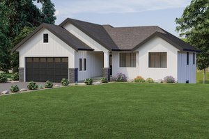 Farmhouse Exterior - Front Elevation Plan #1100-71