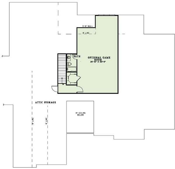 Home Plan - European Floor Plan - Upper Floor Plan #17-2491