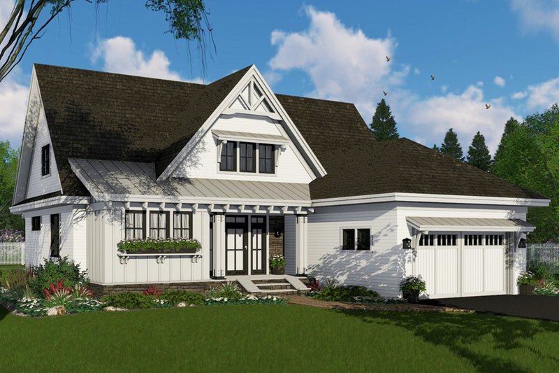 Home Plan - Farmhouse Exterior - Front Elevation Plan #51-1147