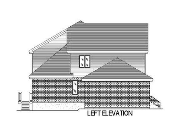 Exterior - Other Elevation for European House Plan #138-258 - 3 bed, 1.5 bath
