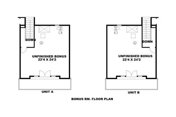 Floor Plan - Other Floor for Traditional House Plan #117-207 - 3 bed, 2 bath