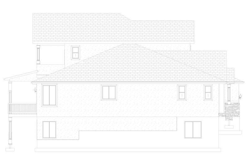 Architectural House Design - Exterior - Other Elevation 2 for Traditional House Plan #1060-69 - 5 bed, 4.5 bath
