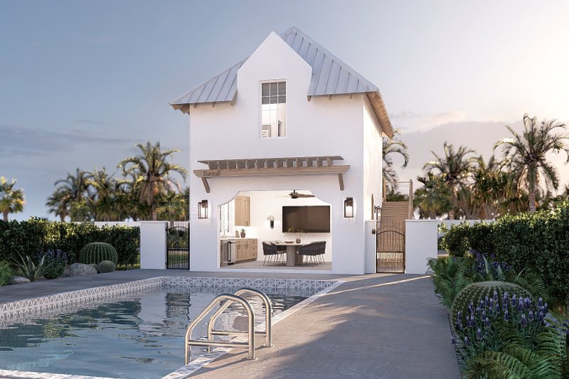 Beach Style House Plan - 1 Beds 2 Baths 481 Sq/Ft Plan #455-764 ...