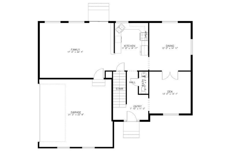 Home Plan - Floor Plan - Main Floor for Traditional House Plan #1060-175 - 3 bed, 2.5 bath