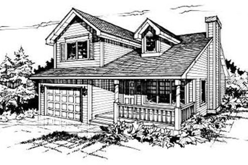 Traditional Style House Plan - 2 Beds 1.5 Baths 977 Sq/Ft Plan #50-211