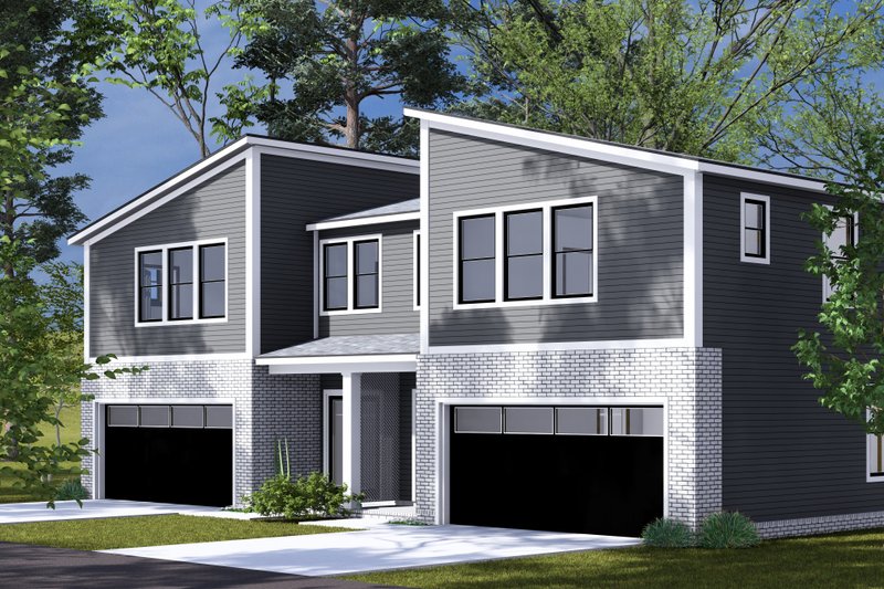 House Design - Exterior - Other Elevation 2 for Modern House Plan #513-2318 - 4 bed, 3.5 bath