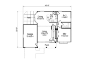 Cottage Style House Plan - 4 Beds 2 Baths 1330 Sq/Ft Plan #57-156 