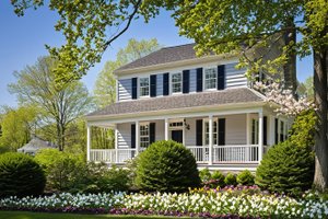 Farmhouse Exterior - Front Elevation Plan #137-400