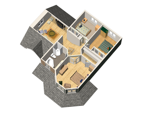 Victorian Floor Plan - Upper Floor Plan #25-4700