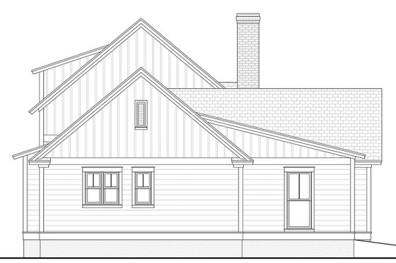 Exterior - Rear Elevation for Farmhouse House Plan #1067-5 - 4 bed, 3 bath