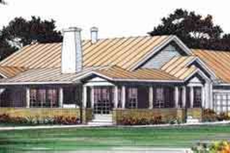 Dream House Plan - Mediterranean Exterior - Front Elevation Plan #72-460