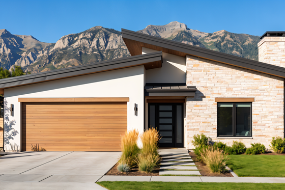 Exterior - Front Elevation 6 for Modern House Plan #1096-180 - 3 bed, 2 bath