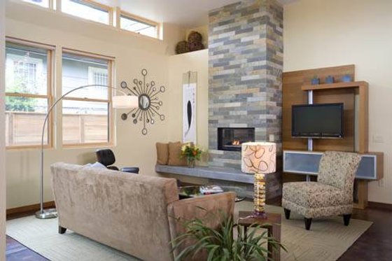 Interior - Family Room for Modern House Plan #48-530 - 3 bed, 2.5 bath