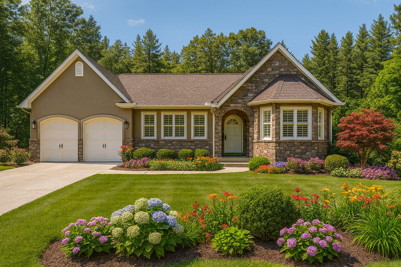 House Blueprint - Craftsman Exterior - Front Elevation Plan #1060-457