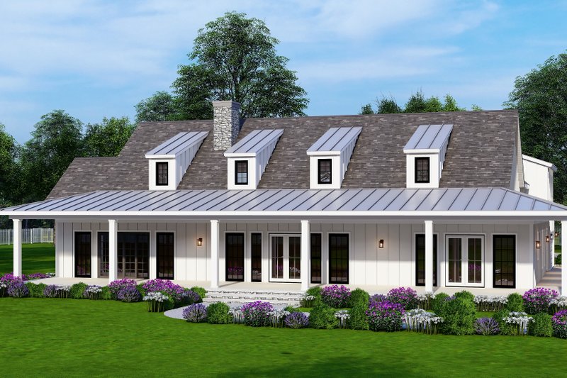 Architectural House Design - Exterior - Front Elevation 12 for Ranch House Plan #54-400 - 3 bed, 3.5 bath