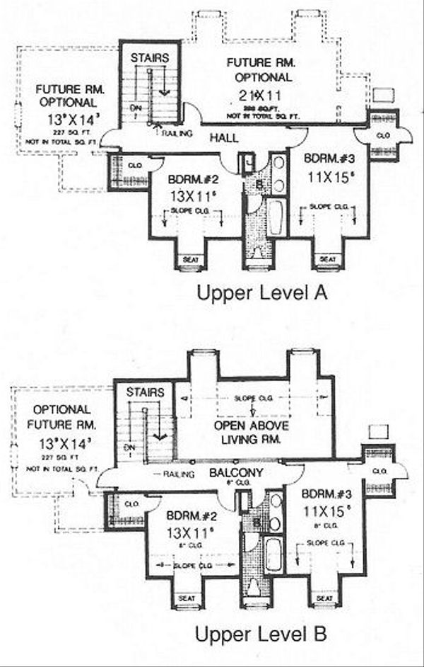 Dream House Plan - Country Floor Plan - Upper Floor Plan #310-623