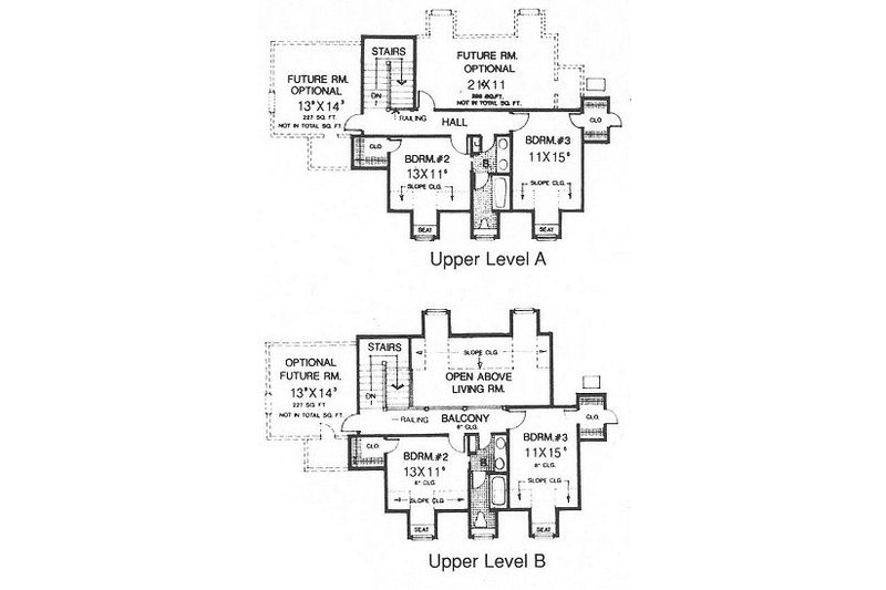 Home Plan - Floor Plan - Upper Floor for Country House Plan #310-623 - 4 bed, 3 bath
