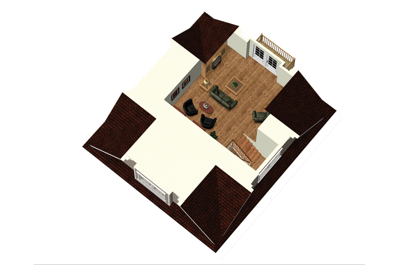 Architectural House Design - Floor Plan - Other Floor 1 for Country House Plan #25-4688 - 4 bed, 2 bath