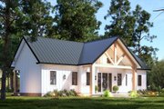 Barndominium Style House Plan - 2 Beds 2 Baths 1392 Sq/Ft Plan #119-466 
