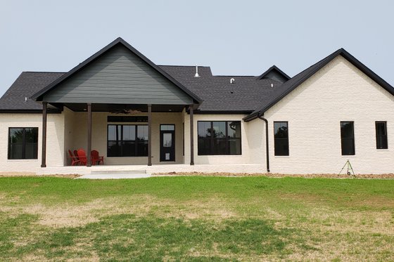 Exterior - Rear Elevation 1 for Barndominium House Plan #430-165 - 4 bed, 3.5 bath